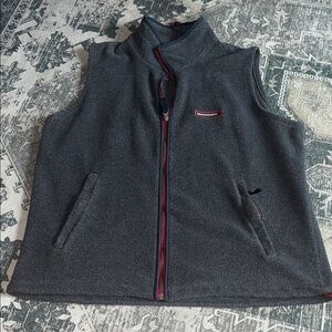 Abercrombie & Fitch Charcoal Vest with Red Logo size XL